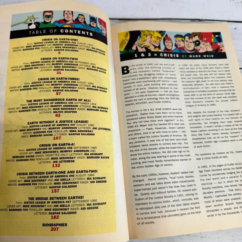 Crisis On Multiple Earths First Volume Gardner Fox & Mike Sekowsky DC Comics‎